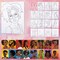 16 Pack Girls Night Sip and Paint Kit - Pre Drawn Canvas with Easels (8" X 10")